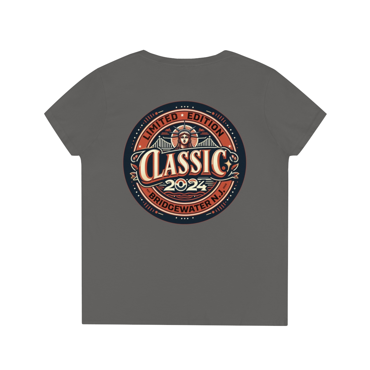 2024 Classic Ladies’ V-Neck T-Shirt